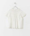 URBAN RESEARCH DOORS 【予約】ハシゴレースシャーリングブラウス(KIDS) アーバンリサーチドアーズ トップス その他のトップス ホワイト【...