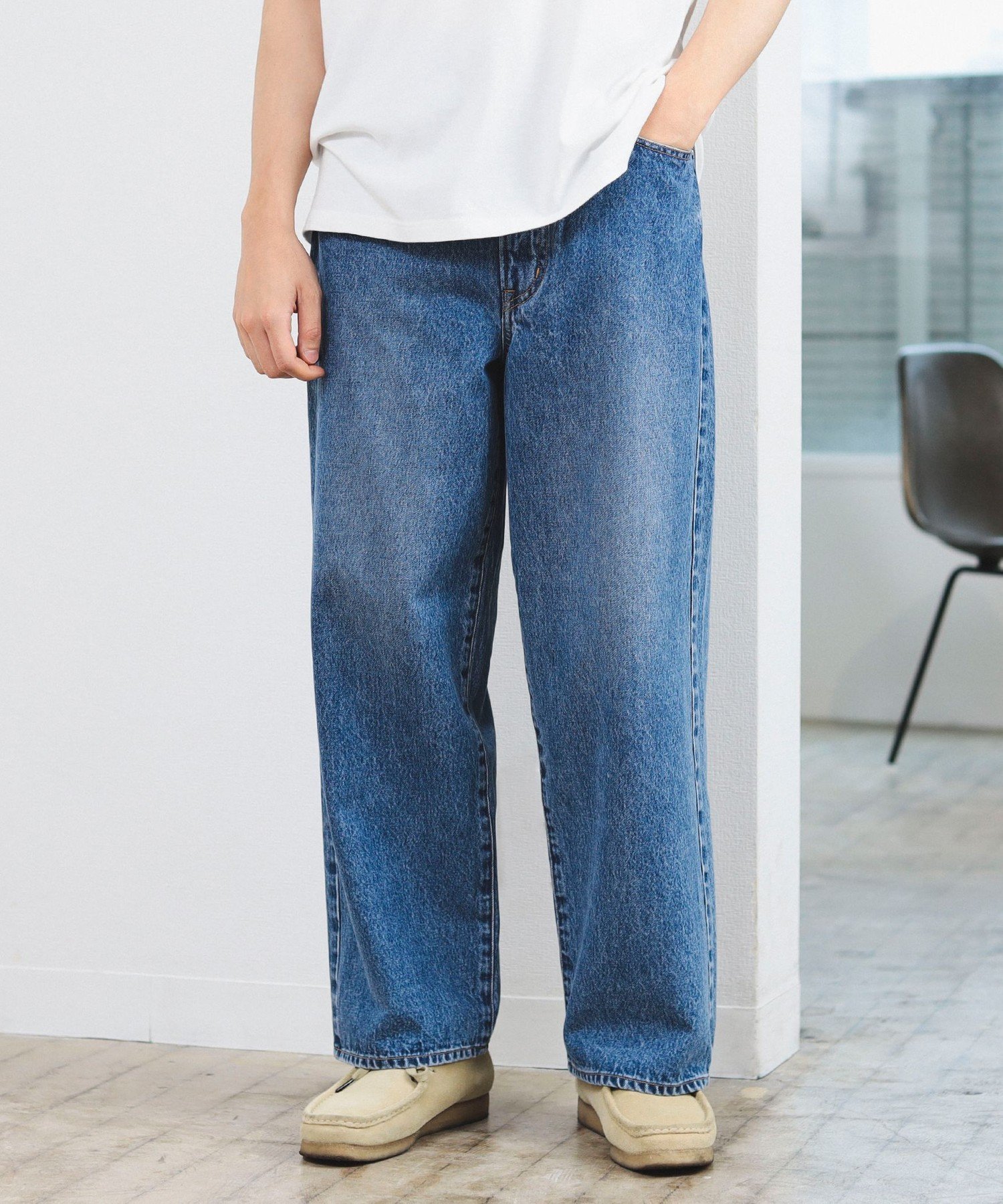 NEEDBY heritage / 別注 BILLY ワイドストレート デニム パンツ ビームス アウトレット パンツ ジーンズ・デニムパンツ