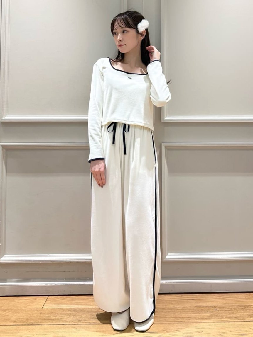 SNIDEL HOME フリースセットアップ スナイデルホーム ワンピース・ドレス その他のワンピース・ドレス ピンク ベージュ【送料無料】のサムネイル