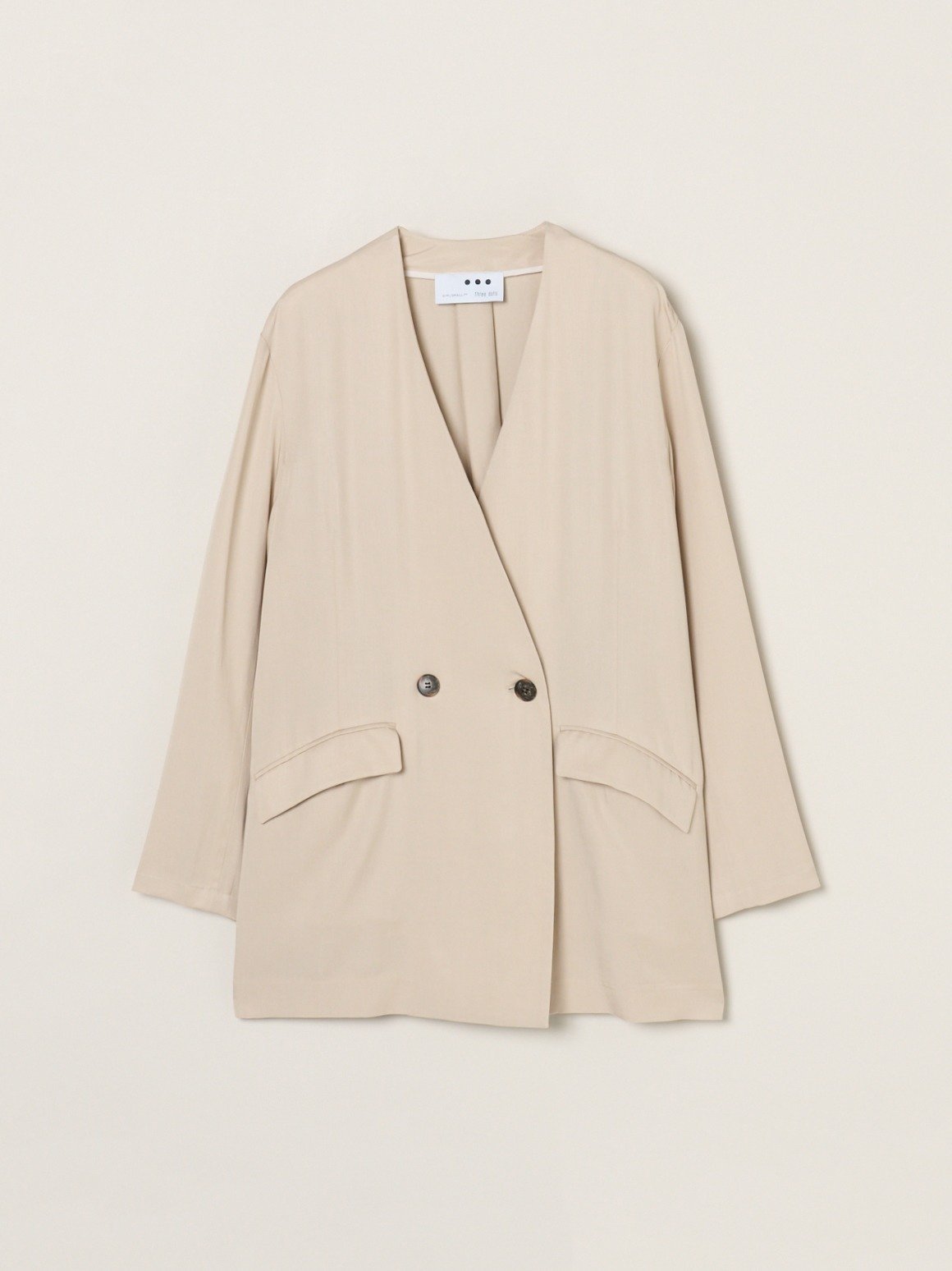 three dots Fibrio jacket スリードッツ ジャケット・アウター その他のジャケット・アウター ブラック ベージュ カーキグリーン