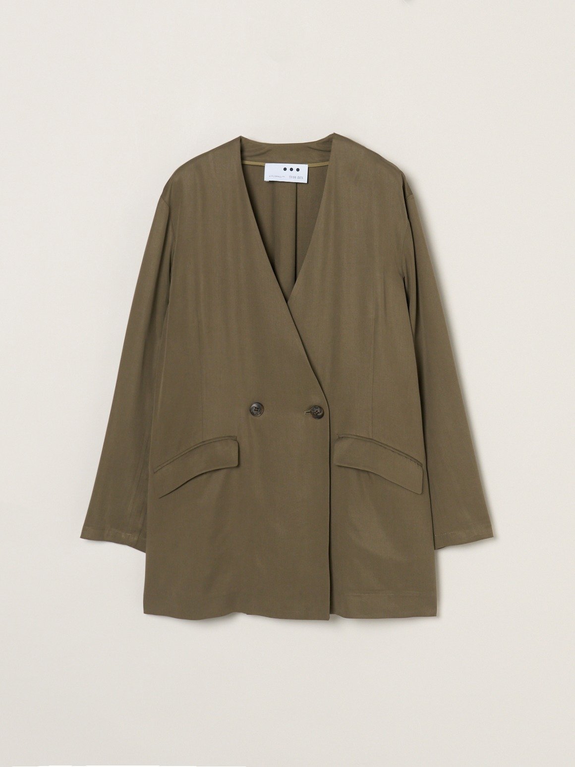 three dots Fibrio jacket スリードッツ ジャケット・アウター その他のジャケット・アウター ブラック ベージュ カーキグリーン