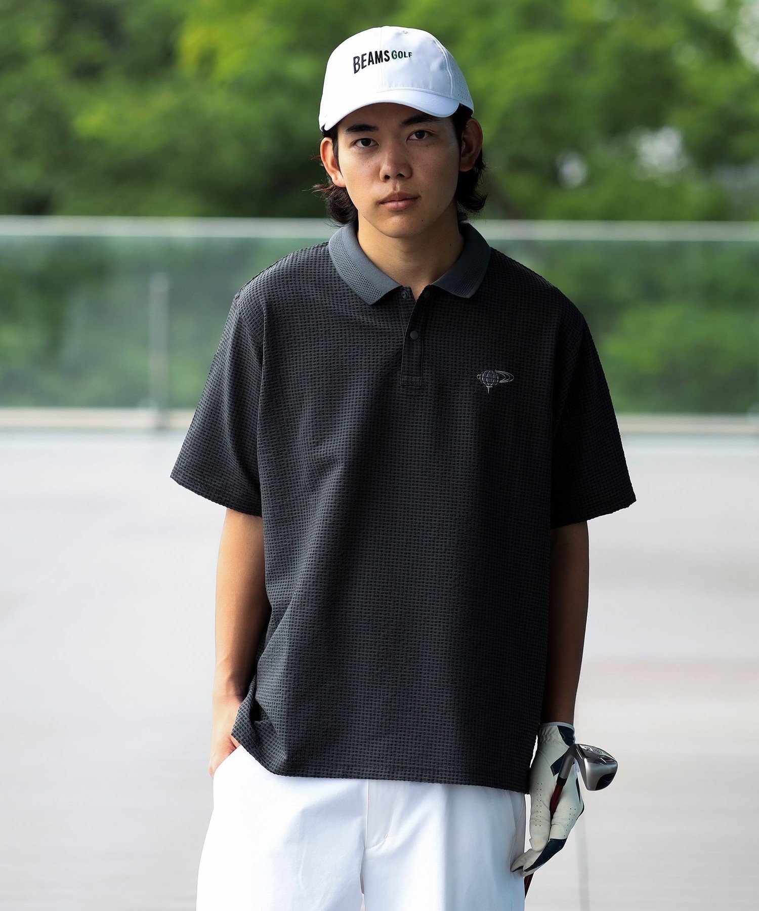 BEAMS GOLF ORANGE LABEL ORANGE LABEL / ドットエア(R)メッシュポロシャツ(吸水速乾) ビームス ゴルフ トップス ポロシャツ ネイビー ブラウン ブラック【送料無料】