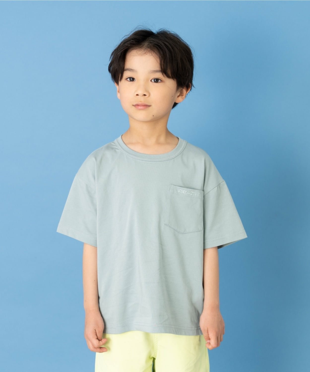【SALE／25%OFF】and D.petitmain 【接触冷感】【UVカット】ポケットTシャツ ナルミヤオンライン トップス カットソー・Tシャツ グレー ネイビー ブルー ピンク