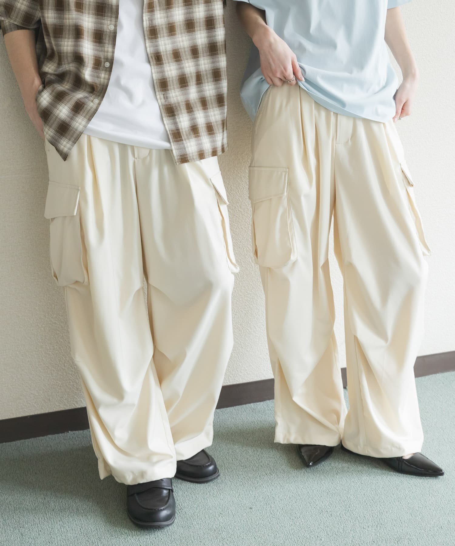 SENSE OF PLACE ワイドカーゴパンツ センス オブ プレイス パンツ その他のパンツ ホワイト