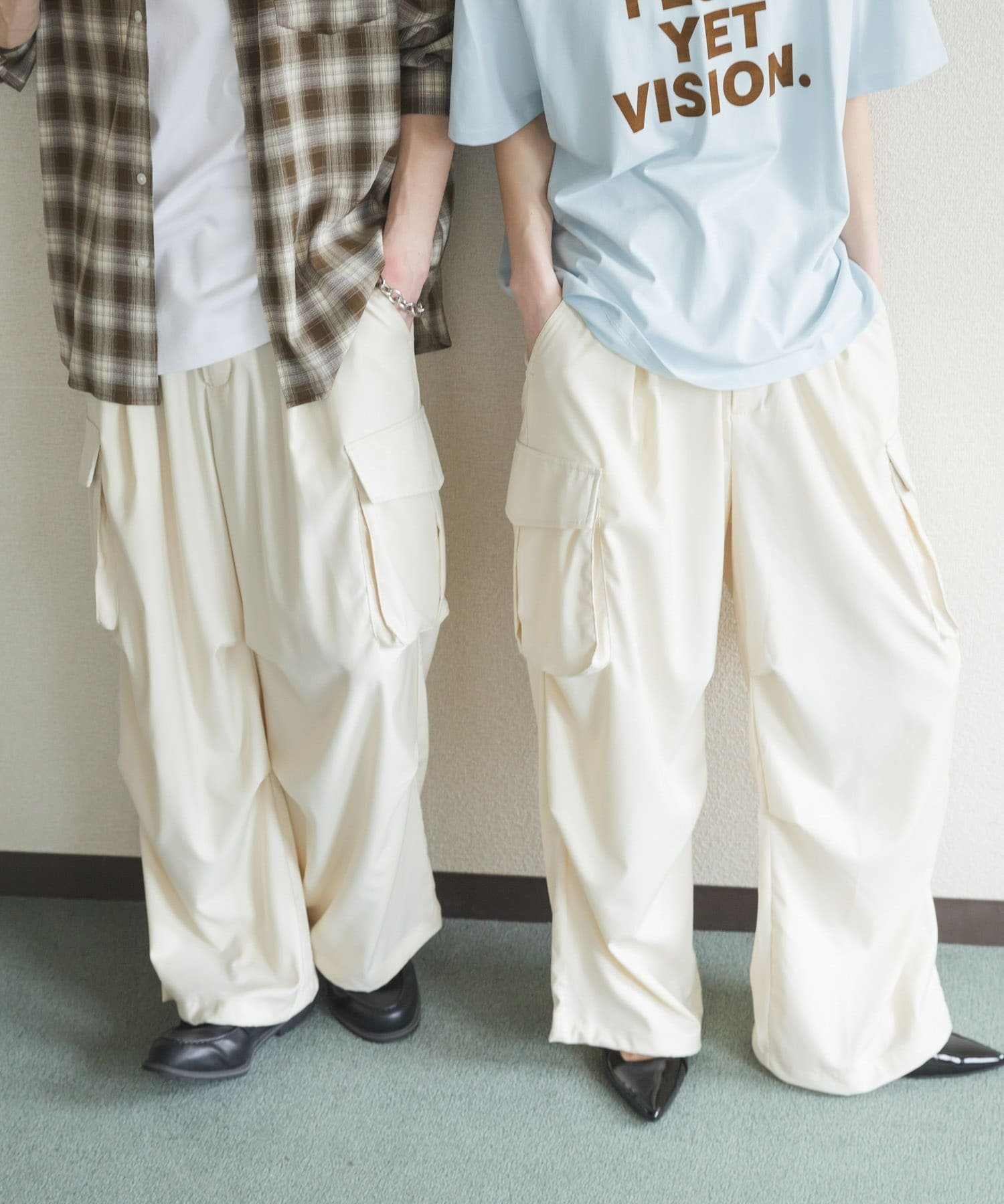 SENSE OF PLACE ワイドカーゴパンツ センス オブ プレイス パンツ その他のパンツ ホワイト
