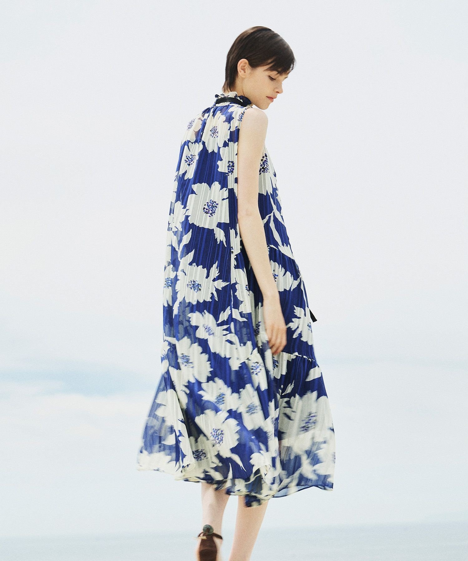allureville WEB 一部店舗展開 シアーヨウリュウワンピース アルアバイル ワンピース・ドレス ワンピース ブルー【送料無料】