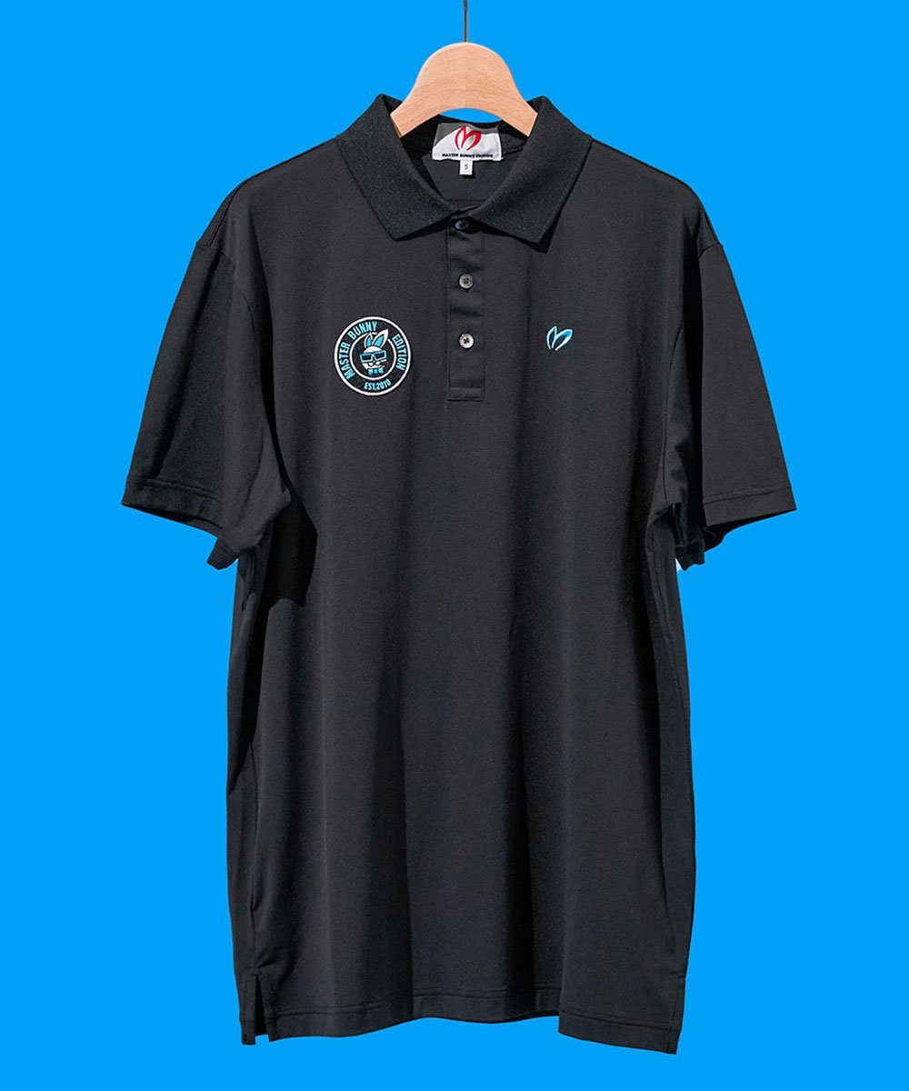 MASTER BUNNY EDITION "ICY"SWAGGY BUNNY POLO(MENS) マスターバニーエディション トップス ポロシャツ ブラック