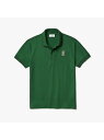 【SALE/30%OFF】LACOSTE スリムフィットトリプルワニロゴパッチポロシャツ(半袖) ラコステ カットソー ポロシャツ グリーン ホワイト ネイビー レッド【送料無料】