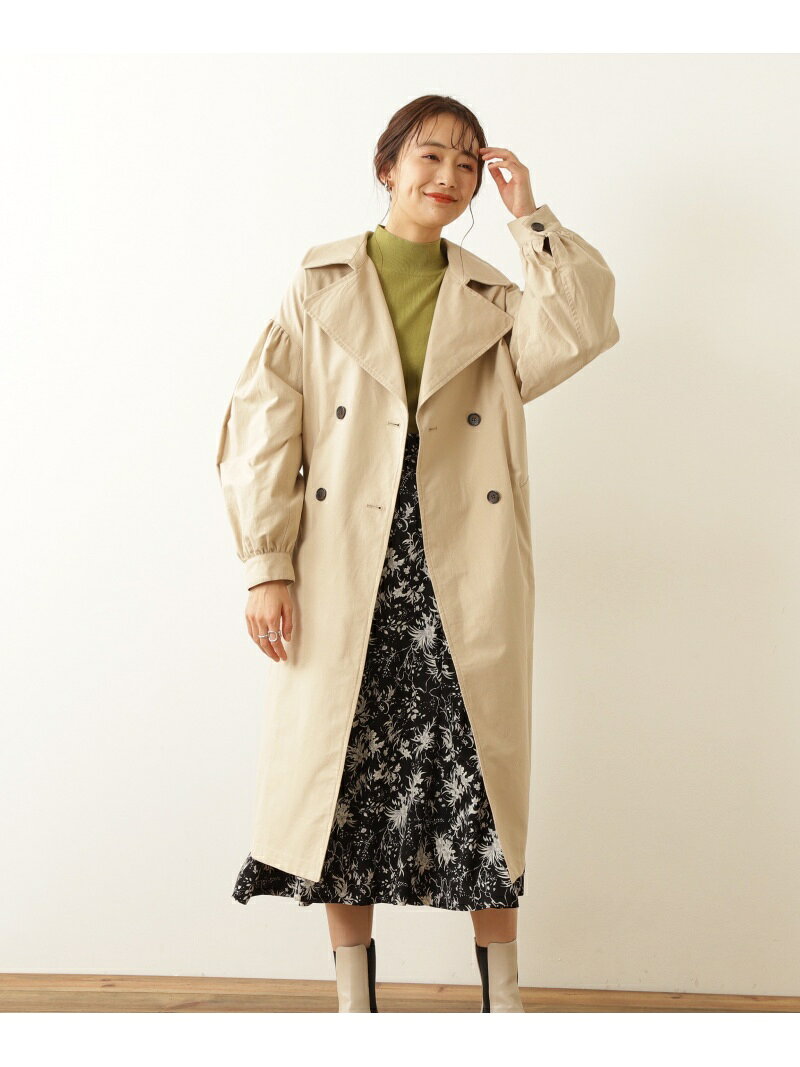 【SALE／60%OFF】N. Natural Beauty Basic ビックカラーオーバーサイズトレンチコート エヌ ナチュラルビューティーベーシック* ジャケット・アウター その他のジャケット・アウター ベージュ ブルー【送料無料】
