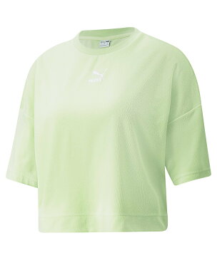 PUMA ウィメンズ CLASSICS オーバーサイズド タオリング 半袖 Tシャツ プーマ カットソー Tシャツ