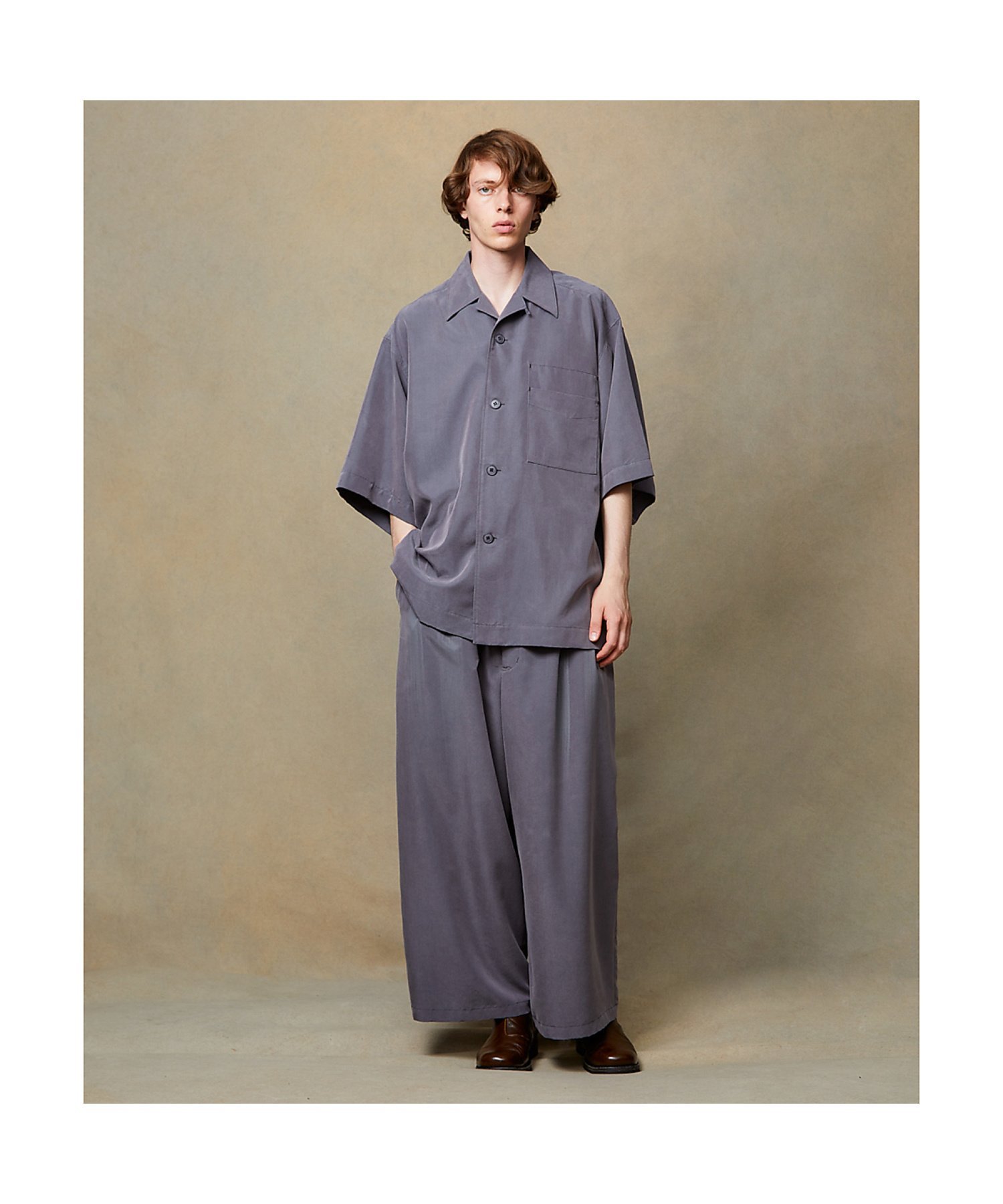 【SALE／30%OFF】ABAHOUSE LASTWORD セットアップ対応【i`m here/アイムヒアー】 ワイドパンツ / Drawi アバハウス パンツ その他のパンツ グレー ブラック【送料無料】