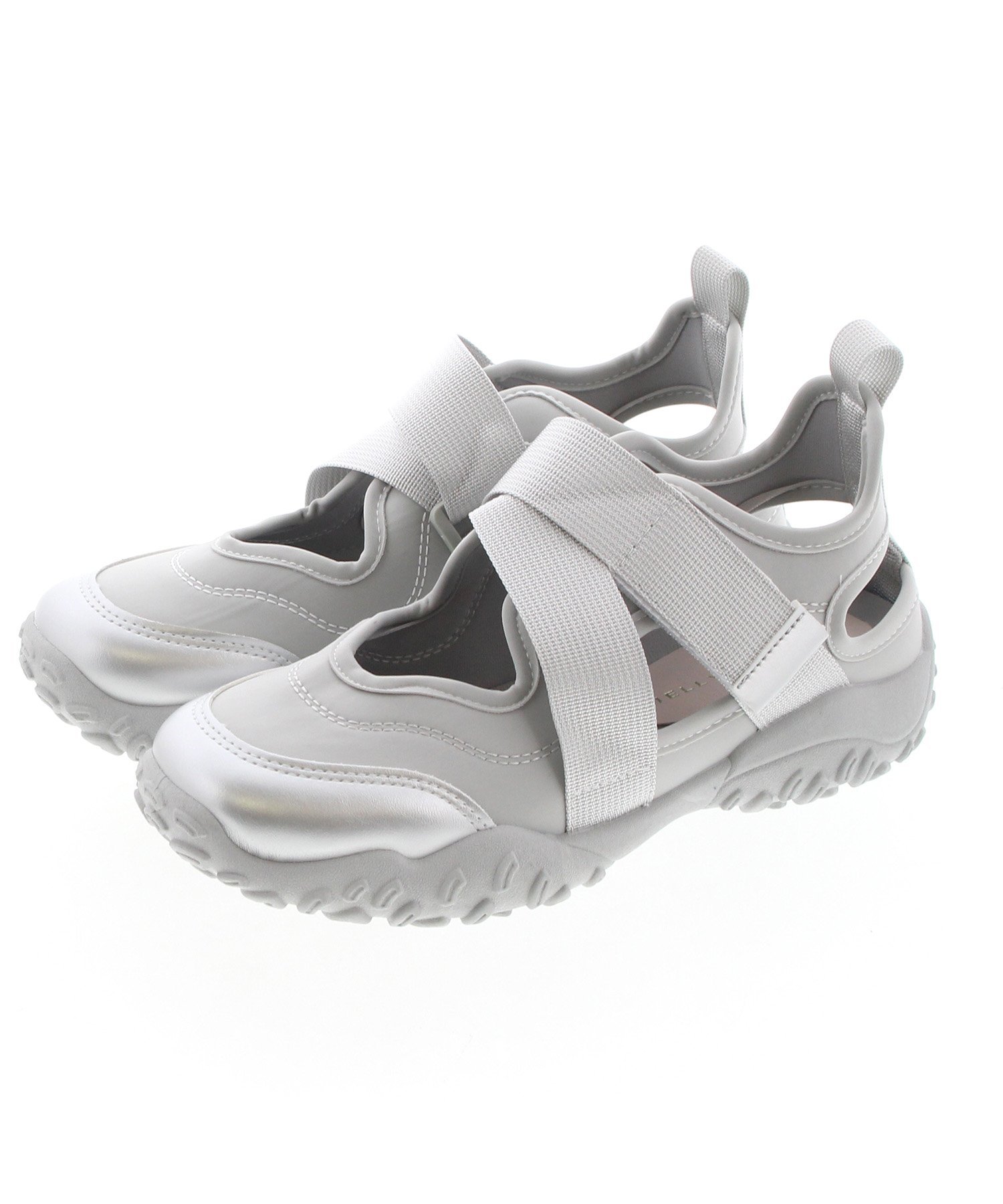 JELLY BEANS 軽くて柔らか!Wベルトスニーカー/210-52365 ジェリービーンズ シューズ・靴 スニーカー シルバー ブラック【送料無料】のサムネイル