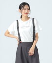 BEAMS HEART WOMEN 【洗濯機洗い可】袖タック ハンド ロゴ Tシャツ 25SS 半袖 クロップド ビームス ハート トップス カットソー・Tシャツ グリーン ホワイト ピンク ブラック