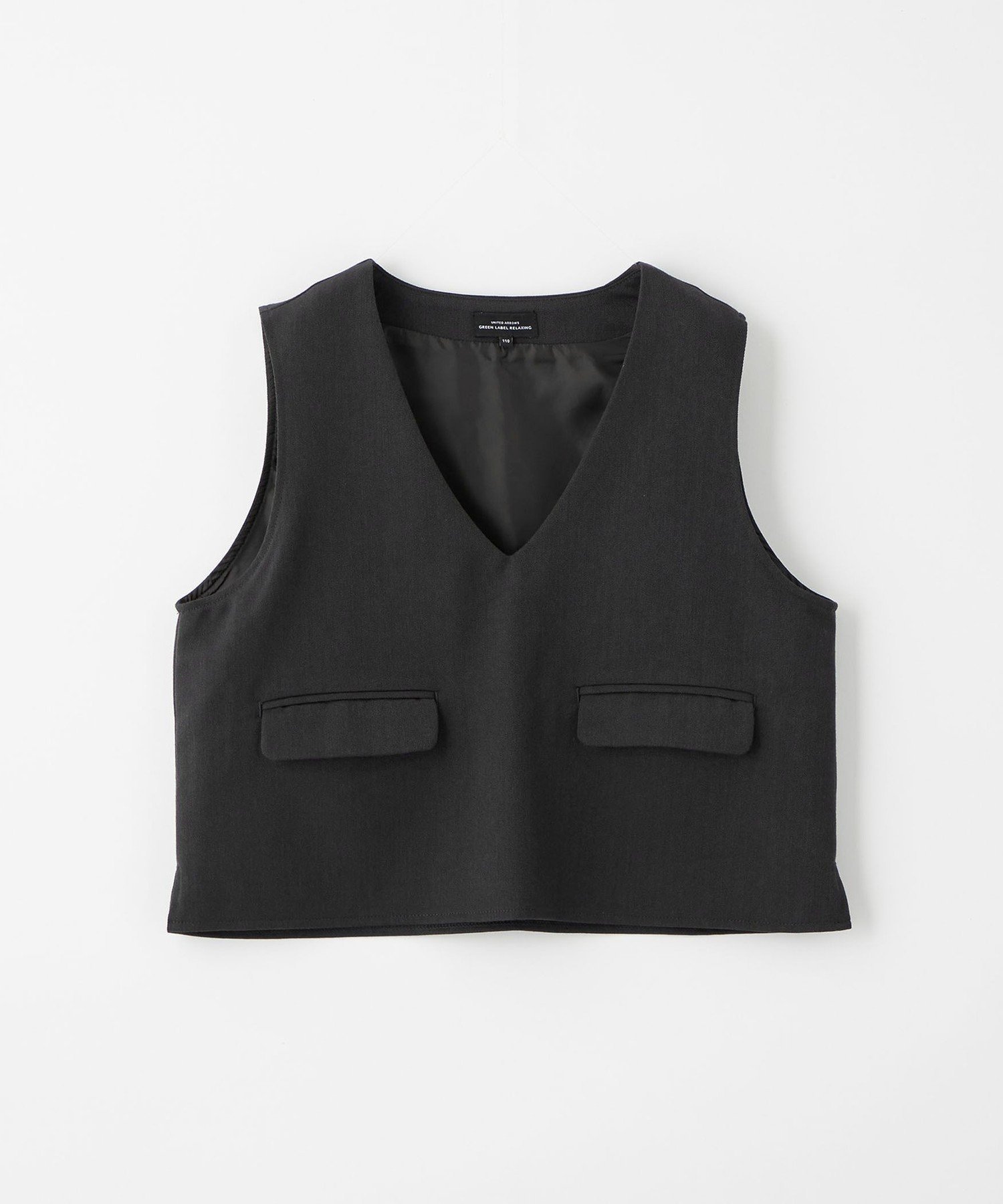 【SALE／50%OFF】UNITED ARROWS green label relaxing ベスト + タックスカート セット / キッズ 100cm-130cm ユナイテッドアローズ アウトレット ワンピース・ドレス ワンピース グレー 3