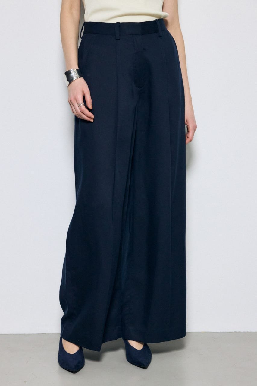 Rakuten - 【SALE／30%OFF】AZUL BY MOUSSY セルロースタックワイドパンツ アズールバイマウジー パンツ その他のパンツ ネイビー【送料無料】