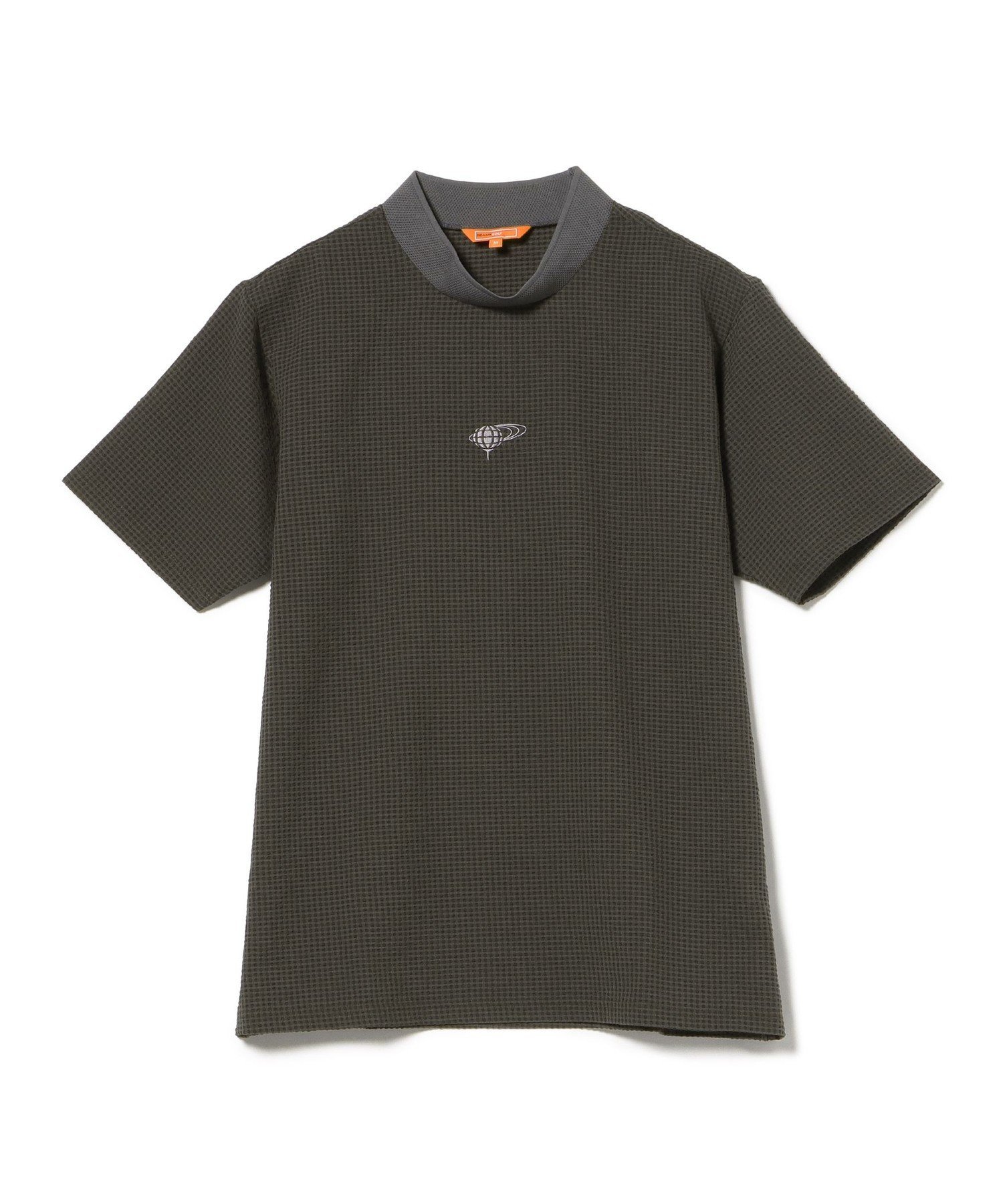 BEAMS GOLF ORANGE LABEL ORANGE LABEL / ドットエア(R)メッシュ モックネックシャツ(吸水速乾) ビームス ゴルフ トップス スウェット・トレーナー ブラック ブラウン【送料無料】