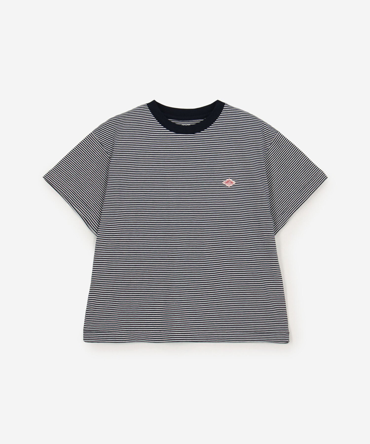 Bshop DANTON ｜ クルーネック Tシャツ STRIPE WOMEN ビショップ トップス カットソー・Tシャツ ネイビー レッド ブルー