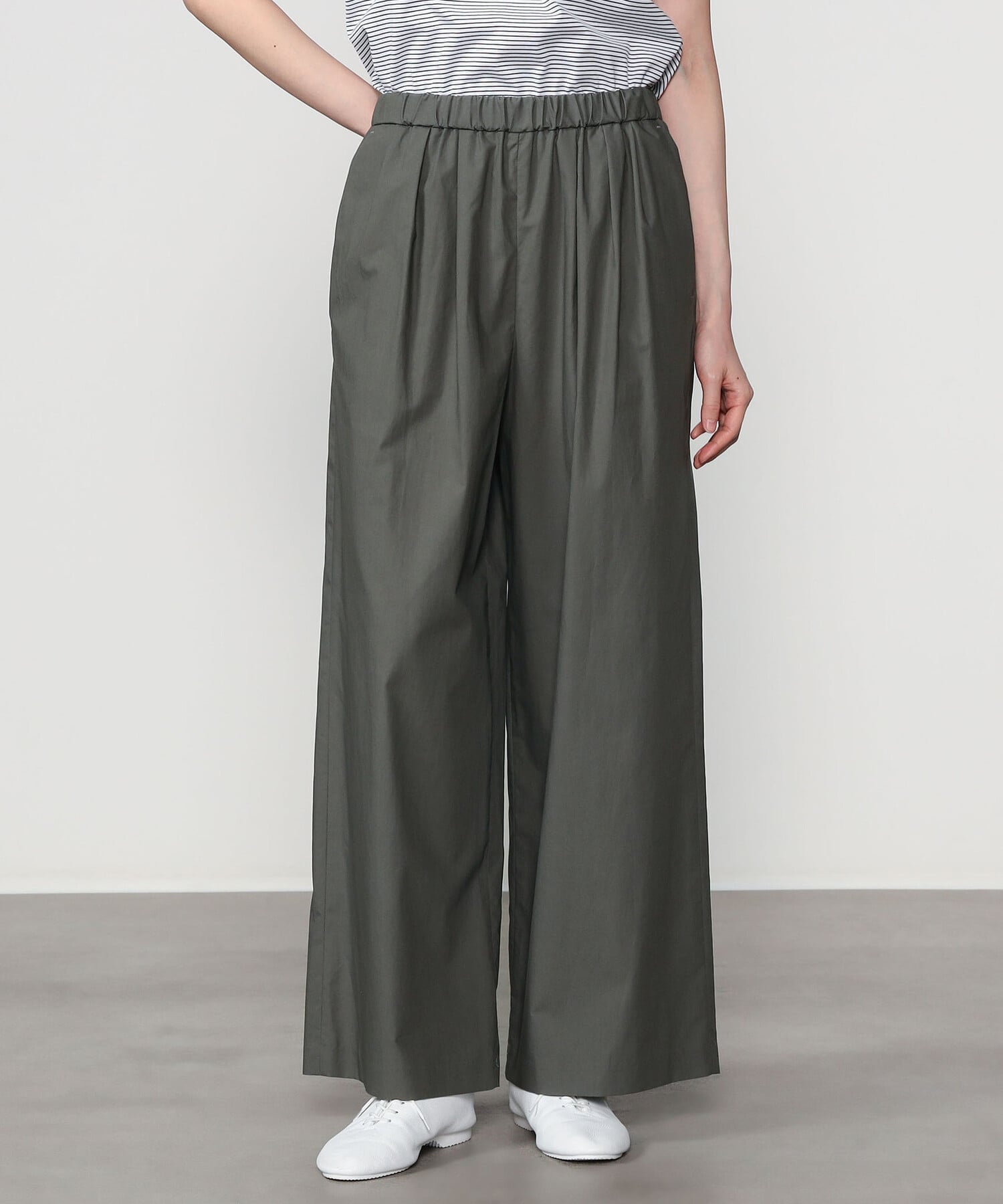 Bshop MORRIS & SONS ｜ コットン ワイドイージーパンツ WOMEN ビショップ パンツ その他のパンツ グレー ブラック ベージュ