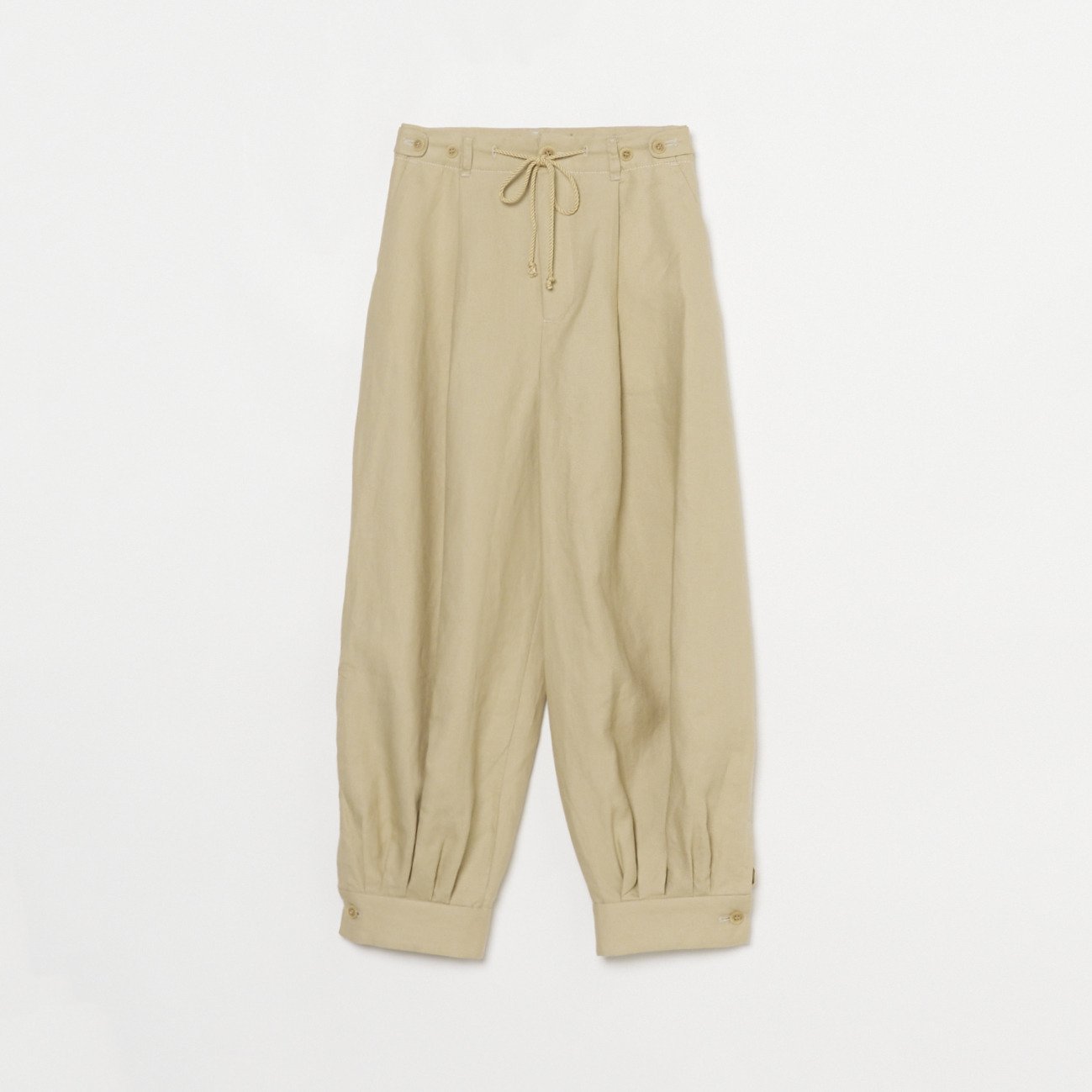 Linen, Hemp - muller of yoshiokubo TUCK STITCHED PANTS エリオポール パンツ その他のパンツ ベージュ【送料無料】