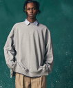 MAISON SPECIAL Heavy-Weight Sweat Prime-Over Side Zip Crew Neck Pullover ]XyV gbvX XEFbgEg[i[ O[ ubN zCg u[ p[vyz