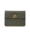 Fun&Daily F&D:Concho Button Card case ファンアンドデイリー 財布・ポーチ・ケース 名刺入れ・カードケース グリーン【送料無...