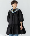 23区 S 【洗える】コンパクトライトクロス ピンタック チュニックワンピース ニジュウサンク ワンピース・ドレス ドレス ブラック ベージュ【送料無料】