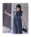 qualite レイヤードフレアワンピース【予約】 カリテ ワンピース・ドレス シャツワンピース グレー【送料無料】