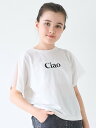 coca キッズ 袖チュールトップス コカ トップス カットソー・Tシャツ ブラック ホワイト