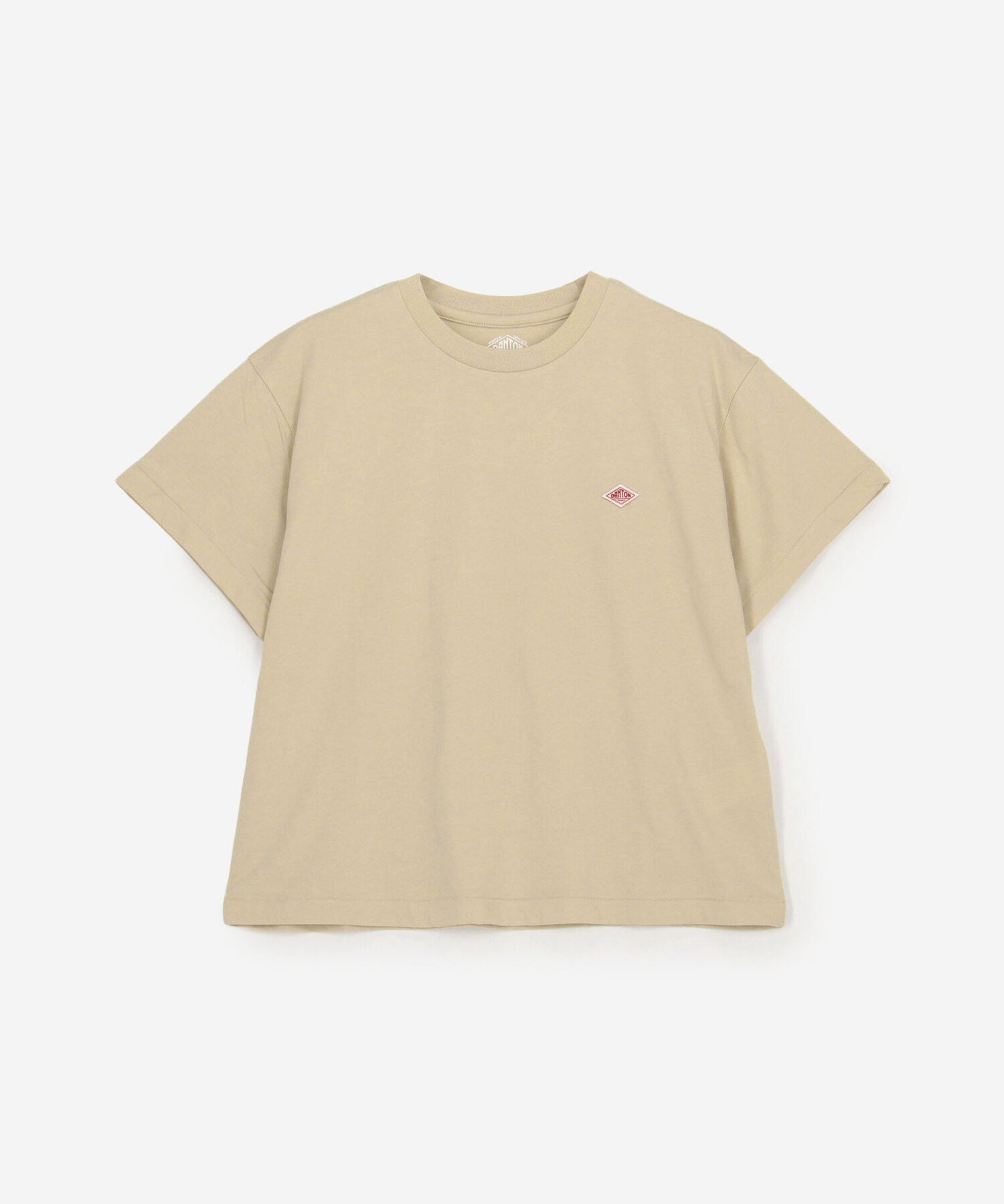 Bshop DANTON ｜ クルーネックTシャツ SOLID WOMEN ビショップ トップス カットソー・Tシャツ ホワイト ベージュ