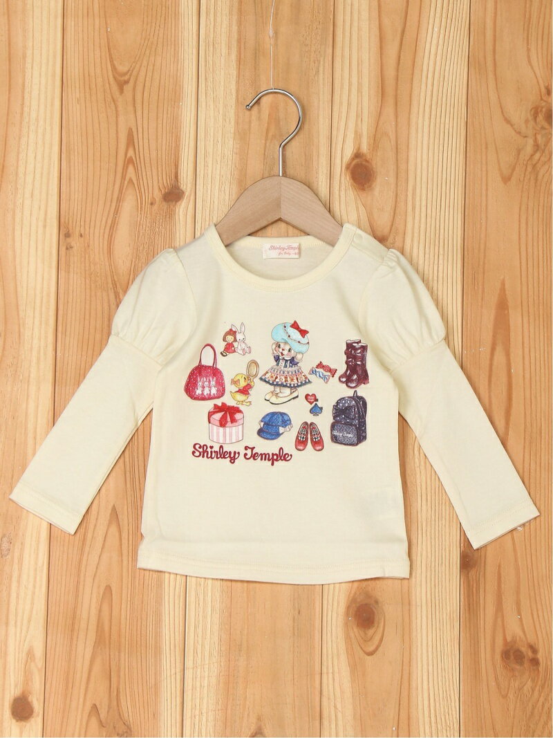 【SALE／50%OFF】Shirley Temple ねこちゃんクローゼットロングTシャツ シャーリーテンプル トップス その他のトップス ホワイトのサムネイル