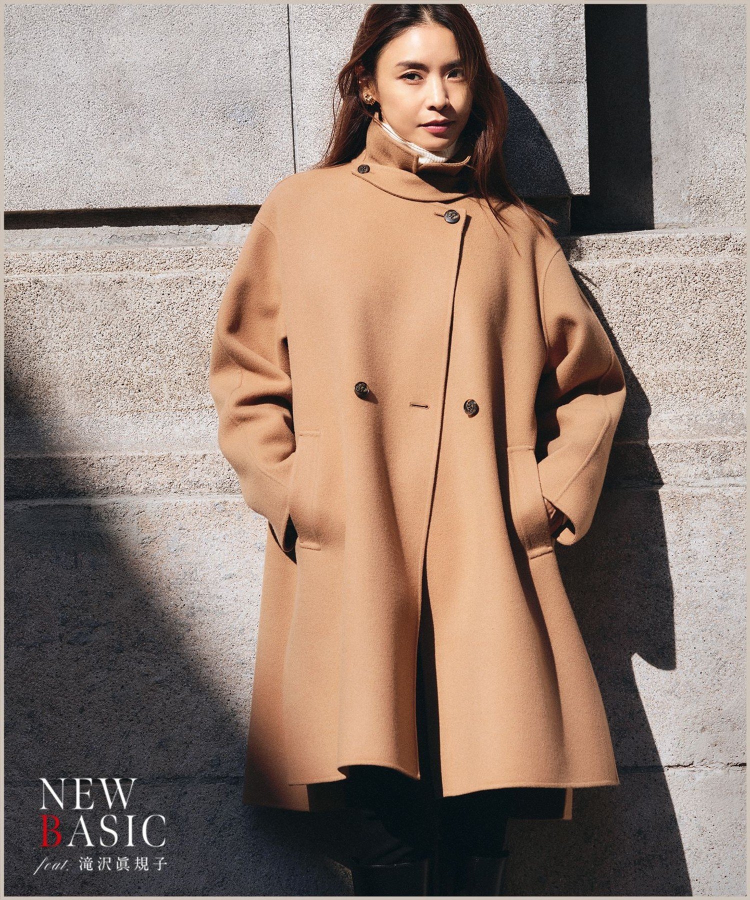 23区 【滝沢眞規子さん着用】ウールリバー コート ニジュウサンク ジャケット・アウター その他のジャケット・アウター ブラック ブラウン【送料無料】のサムネイル