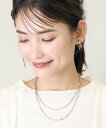 【SALE/10%OFF】a.v.v ボール二連マンテルネックレス アー・ヴェ・ヴェ アクセサリー・腕時計 ネックレス シルバー ゴールド
