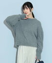 BEAMS HEART WOMEN ボリュームスリーブ ラメニット ビームス ハート トップス ニット ベージュ ブラウン【送料無料】