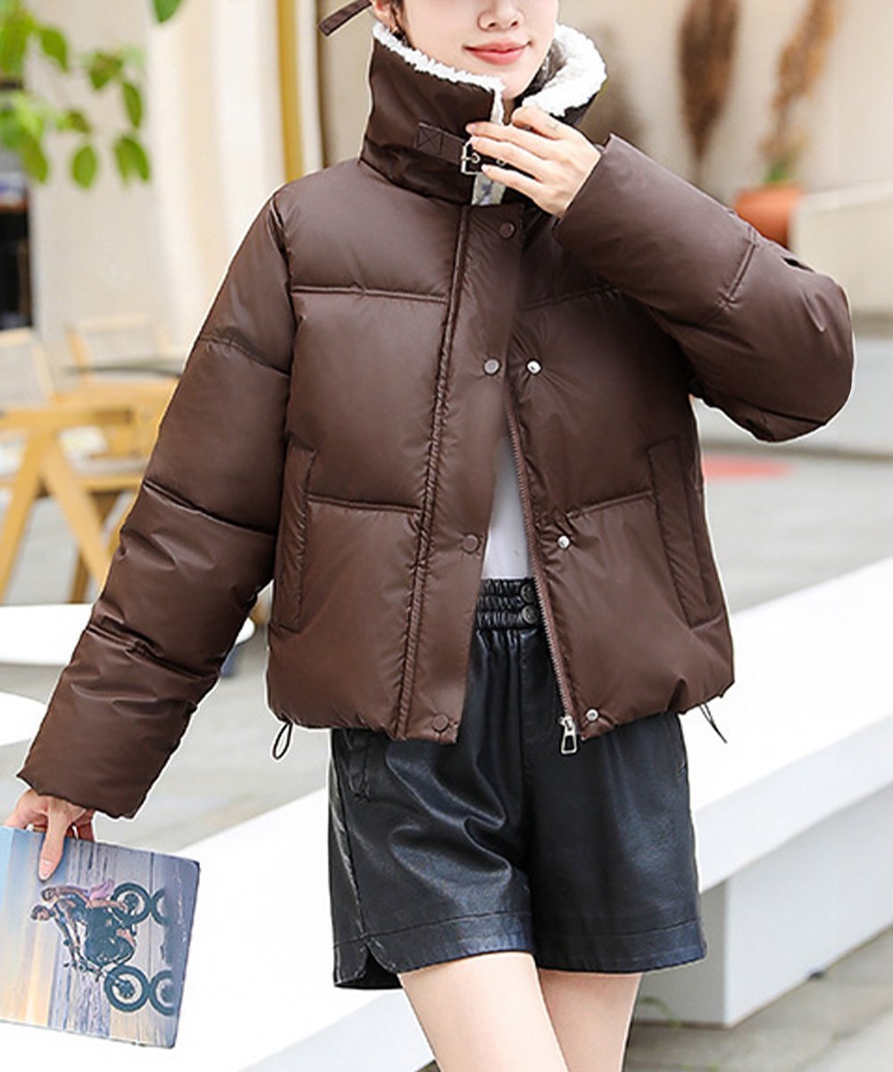 【SALE／30%OFF】miniministore ボア襟エコダウンジャケット 中綿ブルゾン ミニミニストア ジャケット..