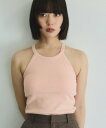 VICKY カップツキホルターネックタンクトップ≪手洗い可能≫ ビッキー トップス キャミソール ブラック ホワイト ピンク【送料無料】
