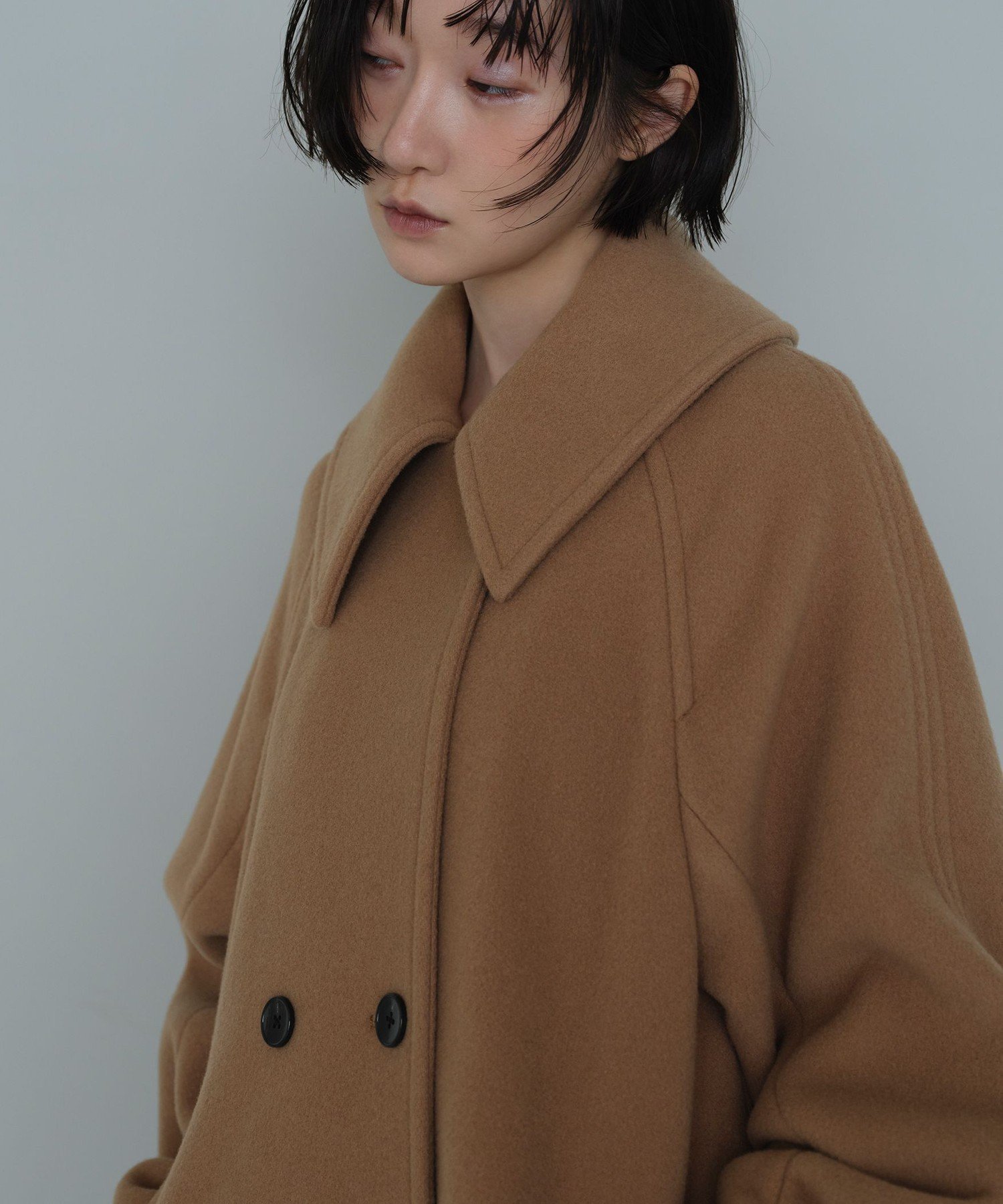 EMMEL REFINES ＜EMMEL REFINES＞EM ビッグカラー テント コート ユナイテッドアローズ グリーンレーベ..