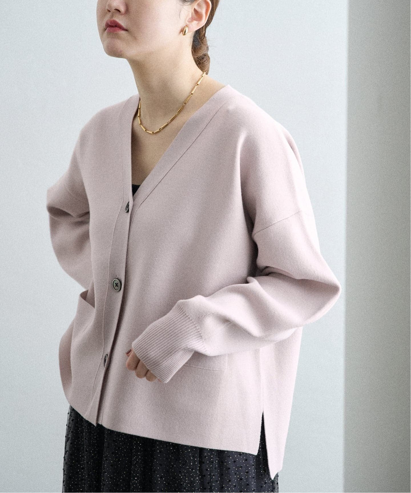 IENA 《追加4》スーパーファインスムース ショートカーディガン イエナ トップス カーディガン ブラウン ベージュ ピンク【送料無料】のサムネイル