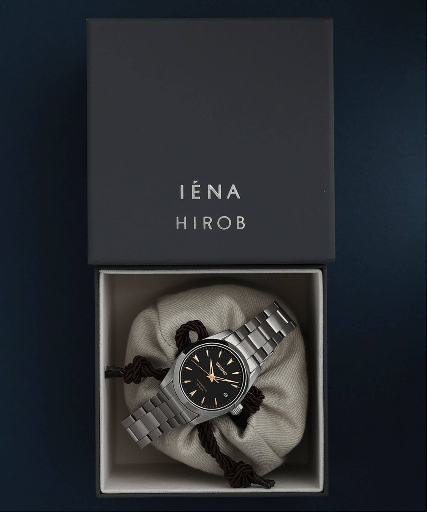 HIROB 《追加予約》SEIKO Exclusive IENA x HIROB Black 別注 ヒロブ アクセサリー・腕時計 腕時計【送料無料】