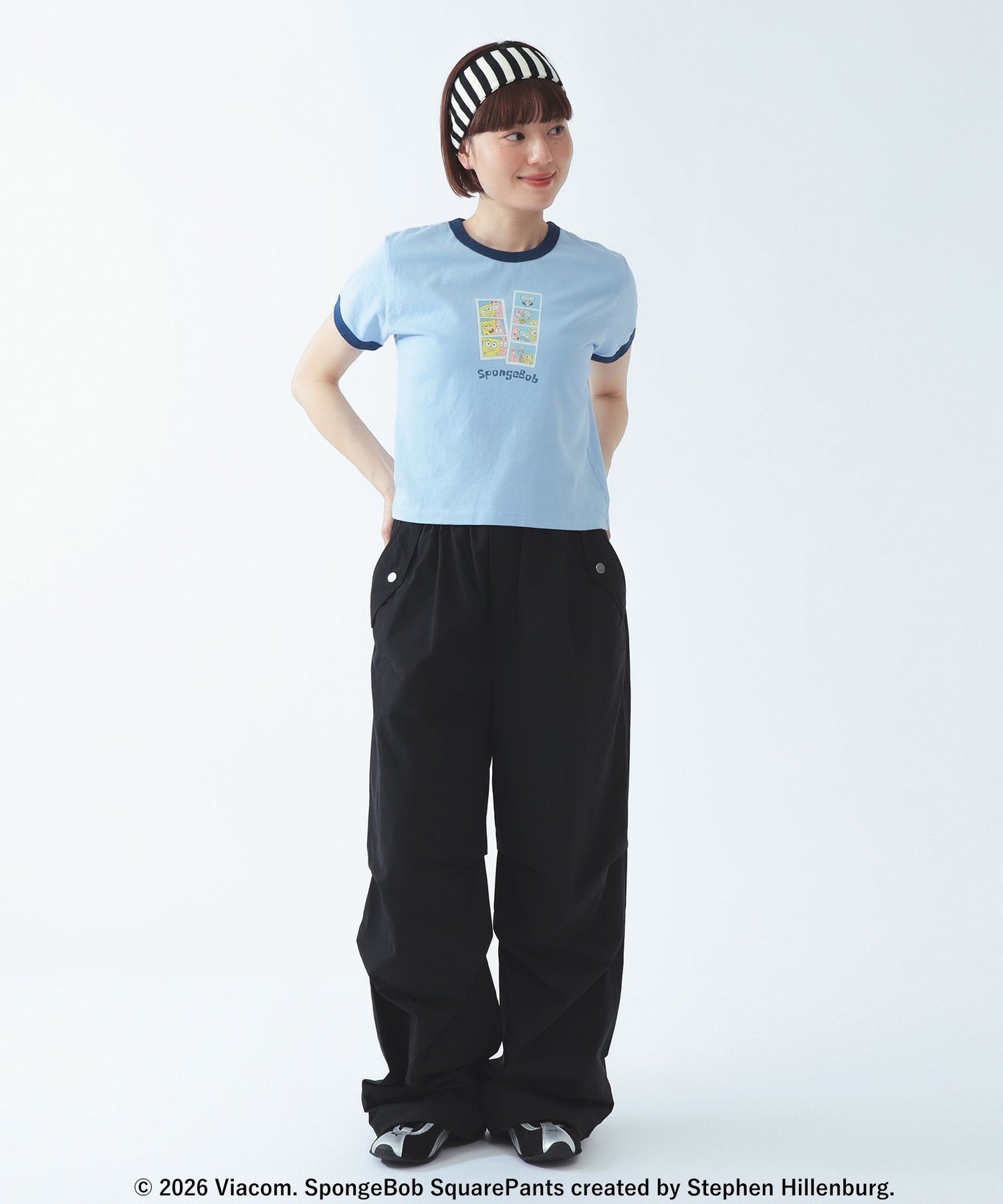 【8/6新規値下げ】【別注】GOOD ROCK SPEED / Sponge Bob 半袖 Tシャツ ビームス ウイメン トップス カットソー・Tシャツ イエロー ブルー
