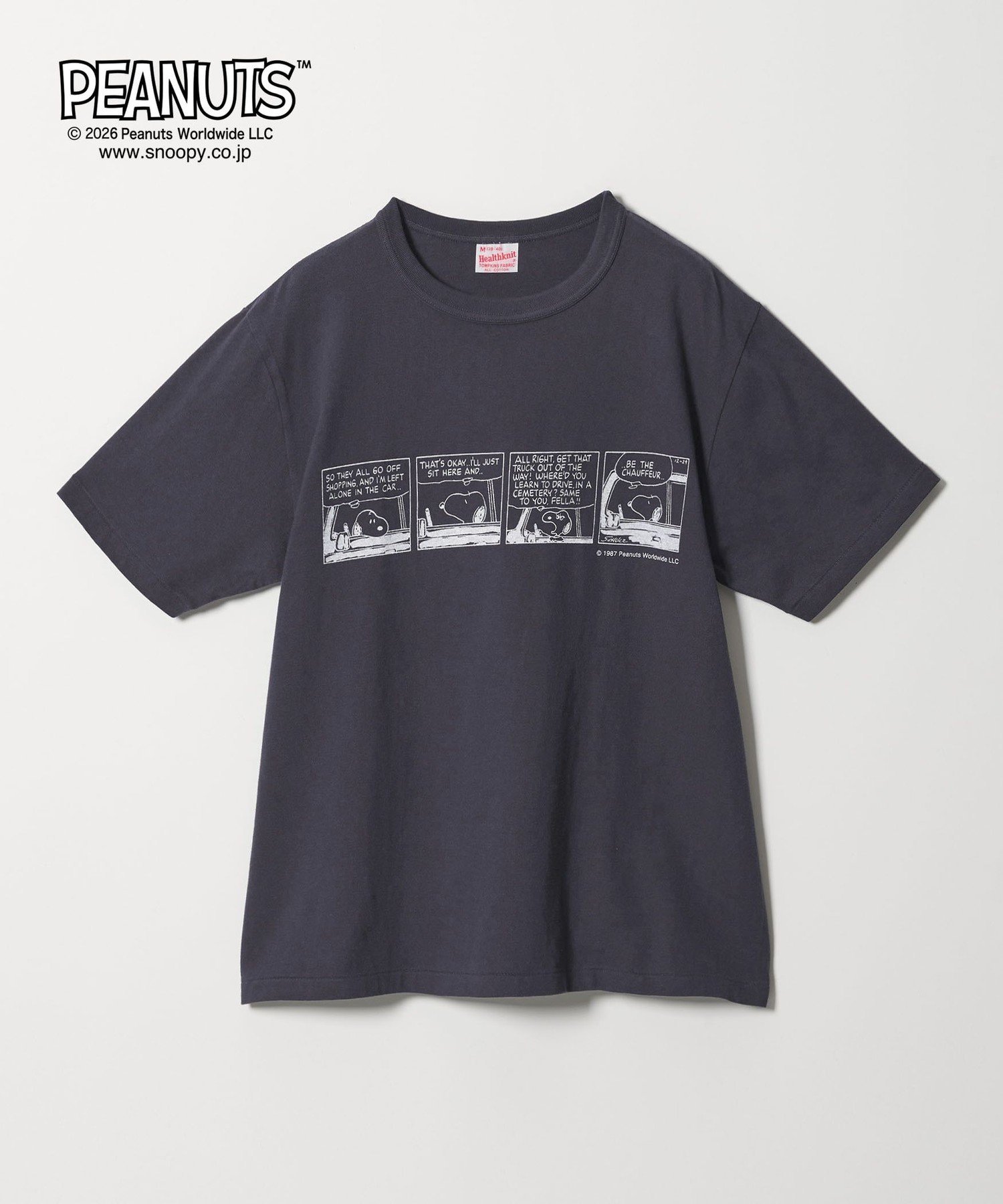 【別注】＜Healthknit＞PEANUT ショートスリーブ Tシャツ ビューティー＆ユース ユナイテッドアローズ トップス カットソー・Tシャツ ブラック ネイビー ホワイト