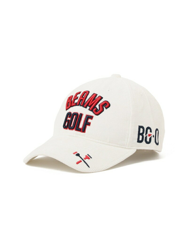 BEAMS GOLF ＜WOMEN＞BEAMS GOLF / ツアー キャップ コーデュロイ ビームス ゴルフ スポーツ/水着 スポーツウェア ホワイト ベージュ ピンク ネイビー【送料無料】