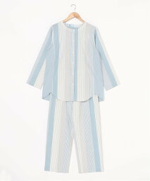 KID BLUE 部屋着 レディース KID BLUE (W)23ストライプ&天竺 キッドブルー インナー・ルームウェア パジャマ ブルー ピンク【送料無料】