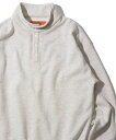 ADPOSION ADPOSION/(M)【UNIVERSAL OVERALL】T/C SWEAT SNAP PULLOVER / 裏起毛スウェットスナッププルオーバー テットオム トップス スウェット・トレーナー ベージュ ブラック ネイビー グレー【送料無料】