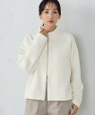 【SALE/16%OFF】COMME CA ISM ジャカード ダブルジップブルゾン コムサイズム ジャケット・アウター ブルゾン・ジャンパー ホワイト ブラウ...