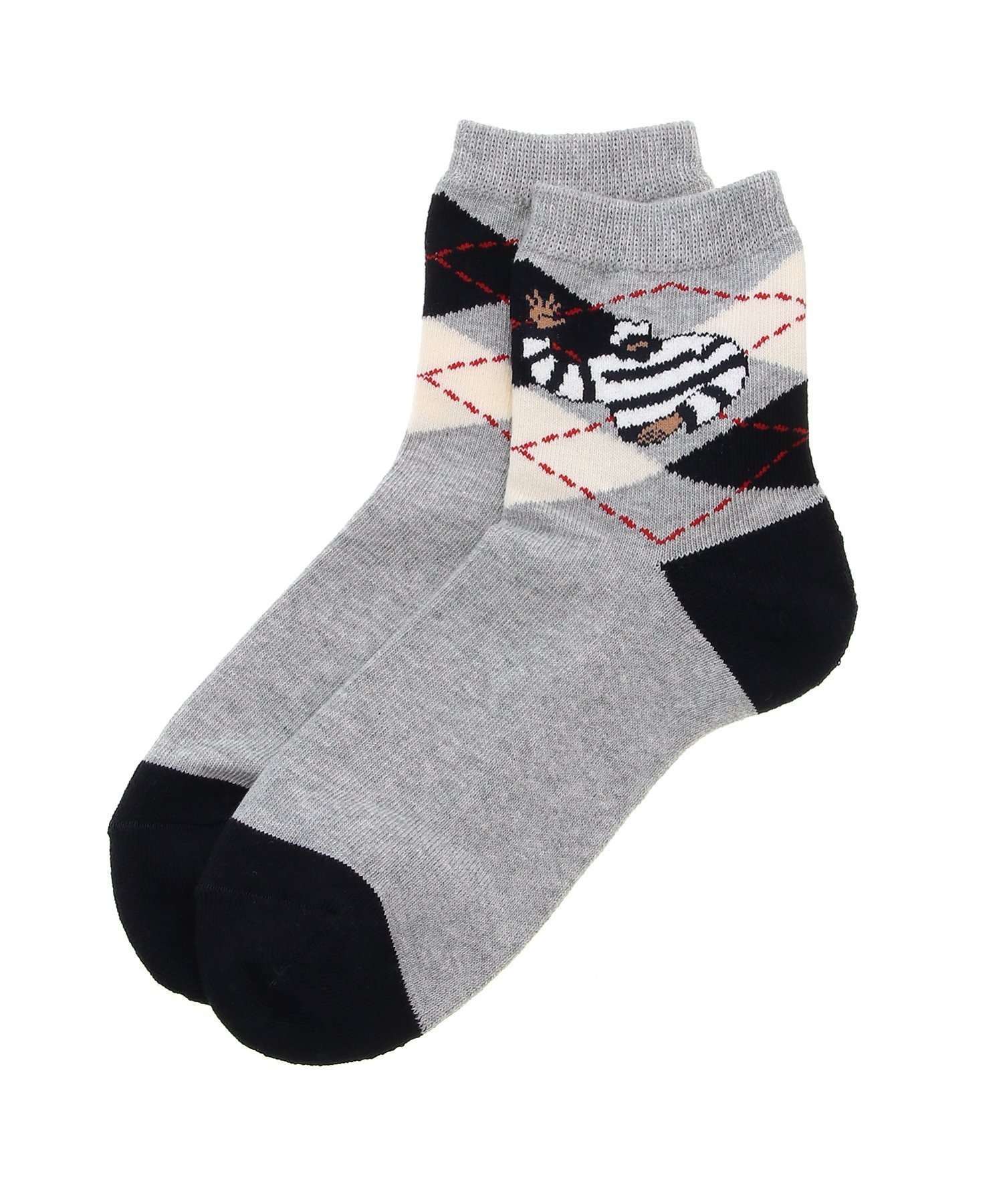 SINA COVA SINA COVA/(M)ソックス シナコバ 靴下・レッグウェア 靴下 グレー ネイビー レッド