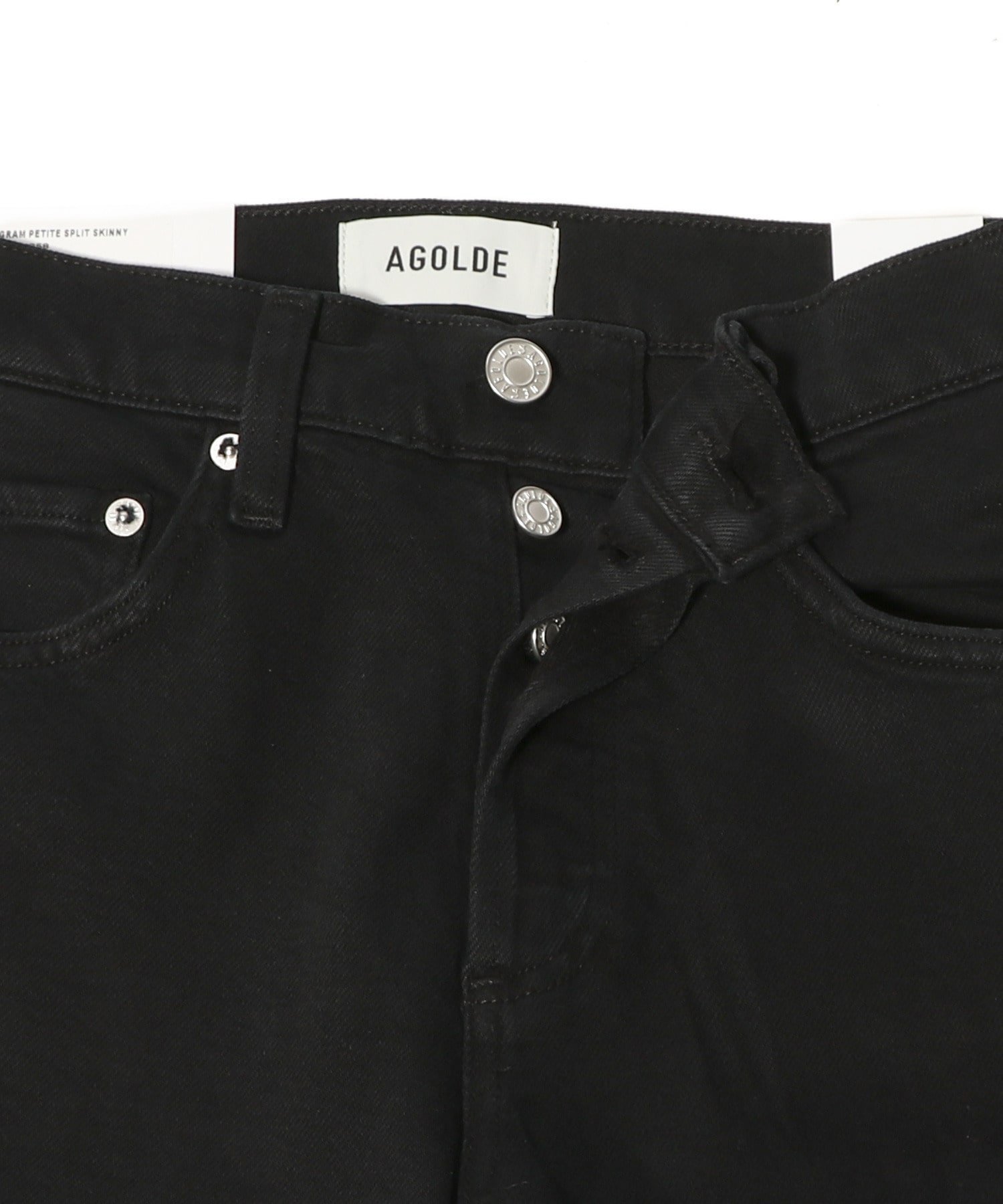 AGOLDE / INGRAM SPLIT スキニーデニム エストネーション パンツ ジーンズ・デニムパンツ ブラック