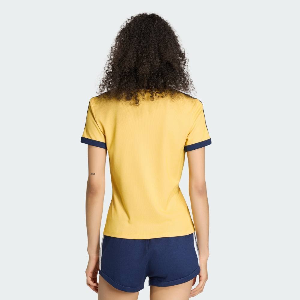 【公式】アディダス adidas 返品可 ヘザー 3S カリ Tシャツ アディダス トップス カットソー・Tシャツ イエロー