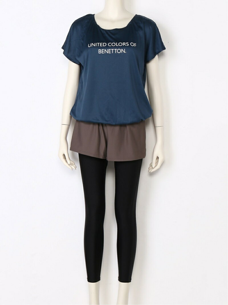 【SALE／62%OFF】BENETTON (UNITED COLORS OF BENETTON) BENETTON/(W)レギンス付き4点セット ニッキー スポーツ/水着 水着 ブラック ネイビー ホワイト【送料無料】