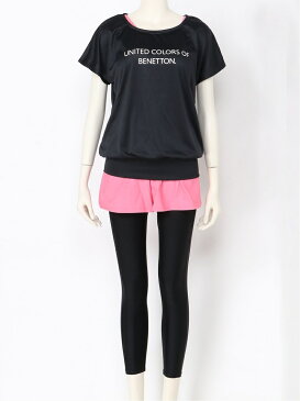 【SALE／62%OFF】BENETTON (UNITED COLORS OF BENETTON) BENETTON/(W)レギンス付き4点セット ニッキー スポーツ/水着 水着 ブラック ネイビー ホワイト【送料無料】