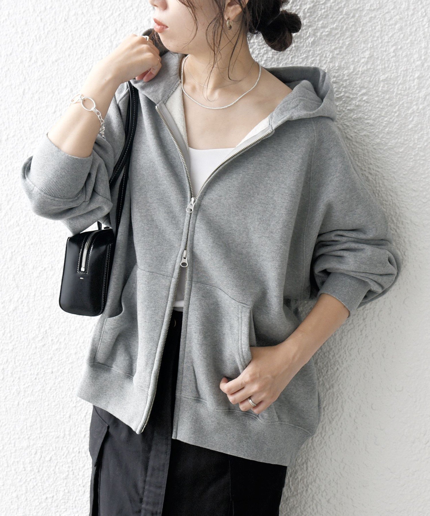 SHIPS any 《一部追加予約》SHIPS any:<洗濯機可能>USAコットン 裏起毛 ジップ スウェット パーカー シップス トップス パーカー・フーディー グレー ブラック ブラウン【送料無料】